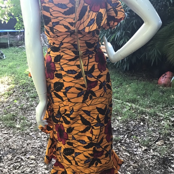Vintage cotton Dress African fabric - Picture 4 of 9